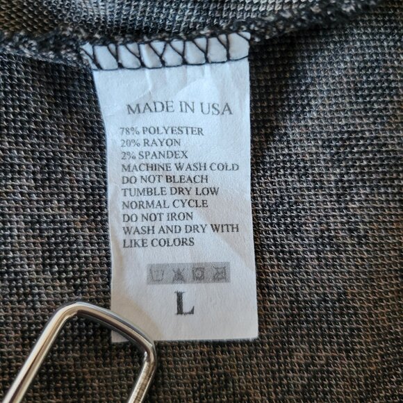 Month of Sundays Made in USA Women’s L Open Front Leopard Cardigan, Animal Print - Picture 5 of 7